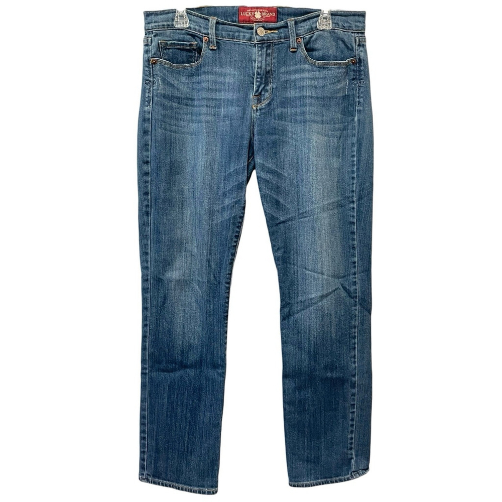 Lucky Brand Womens Size 12 31 Sofia Straight Ankle Jeans Blue Denim